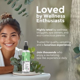 Pure Eucalyptus Shower Spray 8oz - Eucalyptus Spray for Shower, Sauna and Spa - Steam Room Oil - 100% Pure and Organic Oil - Made in USA