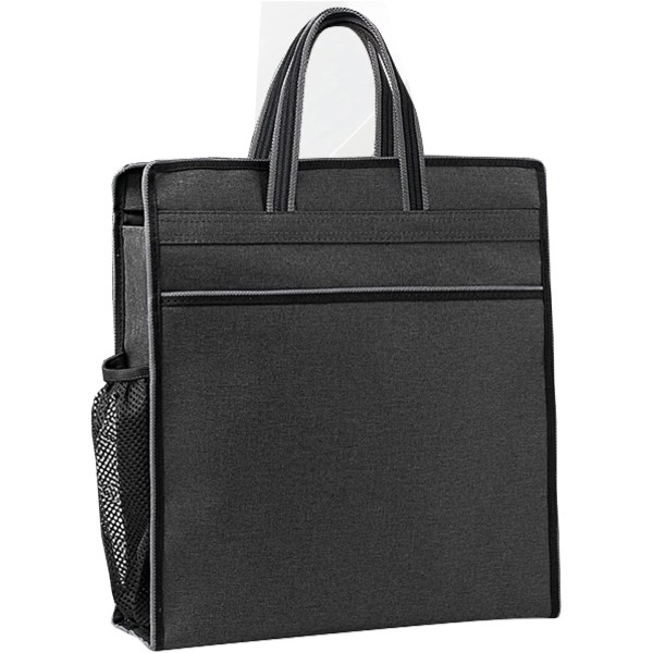 enyuwlcm Oxford Zippered Document Bag with Handle File Tote Pouch