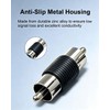 SEYUGOPTI 2 Pack Gold Plated RCA Male to Male Barrel