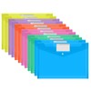 Plastic Wallets A4, 12 Pack Plastic File Folders A4 Plastic