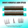VAVALASH Brown 5D Flower Spikes Lashes,Premade Flora Spikes Lash Extensions,Brown