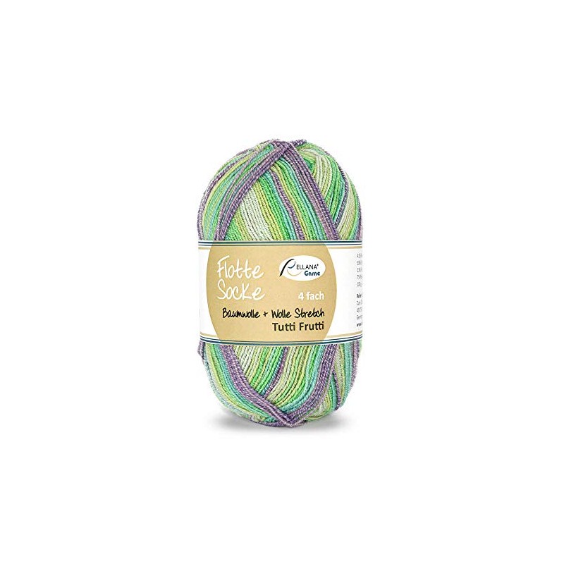 Rellana "Flotte Sock, 100 g - Cotton Wool Stretch 4