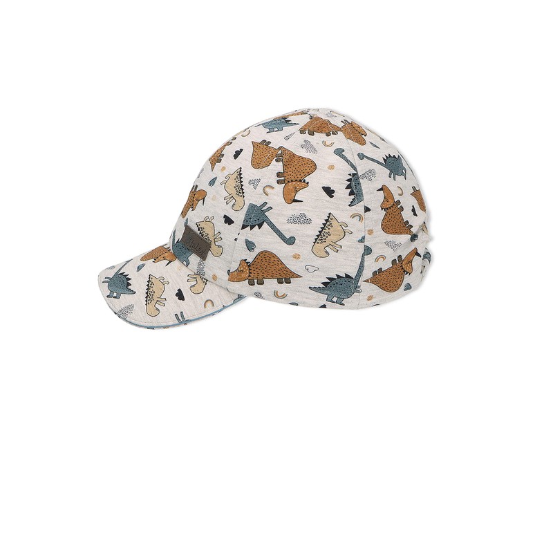 Sterntaler Jungen Baseball-Cap Dinolo Baseballkappe, Silber, 47
