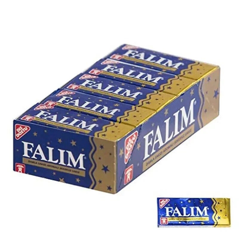 Falim Sugarless Plain Gum, Mastic (20 Pack (100 Pieces))