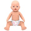 ZWOOS 8-Piece Doll Bib and Nappies for Baby Dolls, Cute