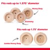 WADDELL Closet Pole Socket (Jumbo Heavy Duty, 1 Set) |