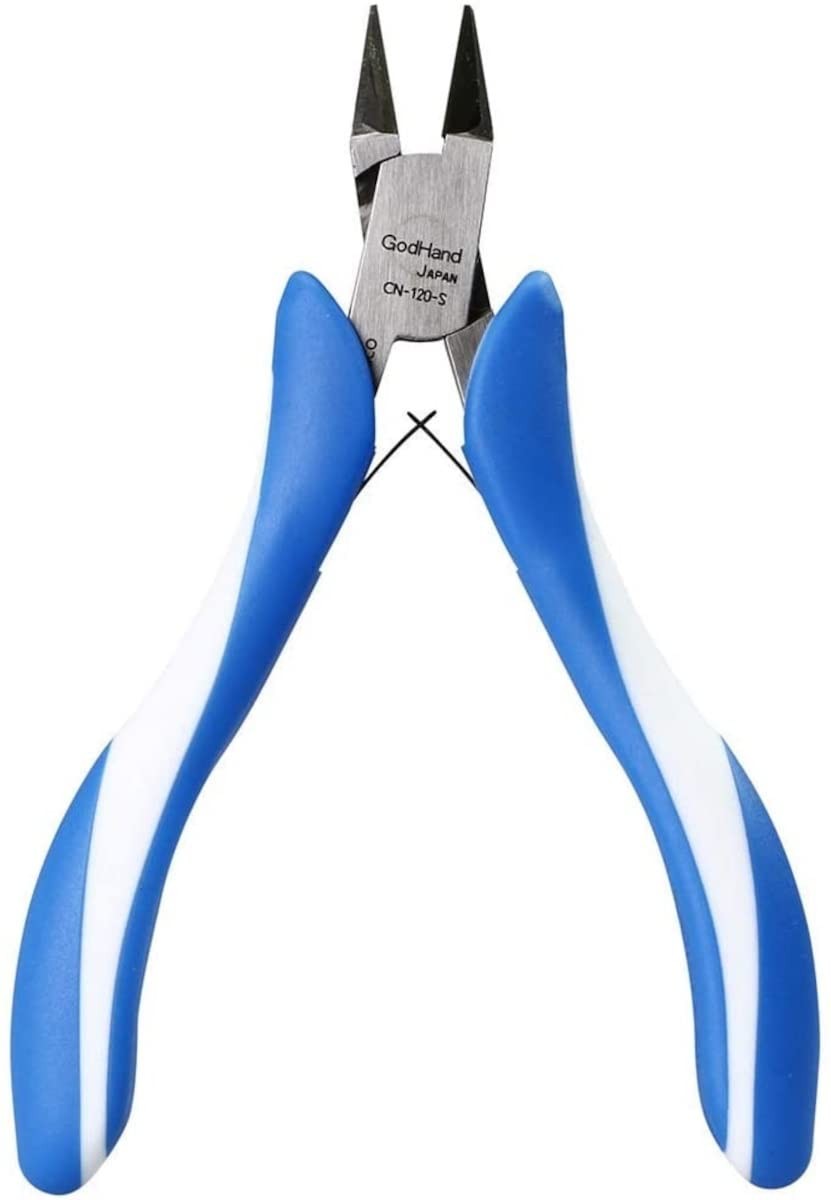 GodHand Craft Grip Series Tapered Nipper GH-CN-120-S Hobby Tool, Blue