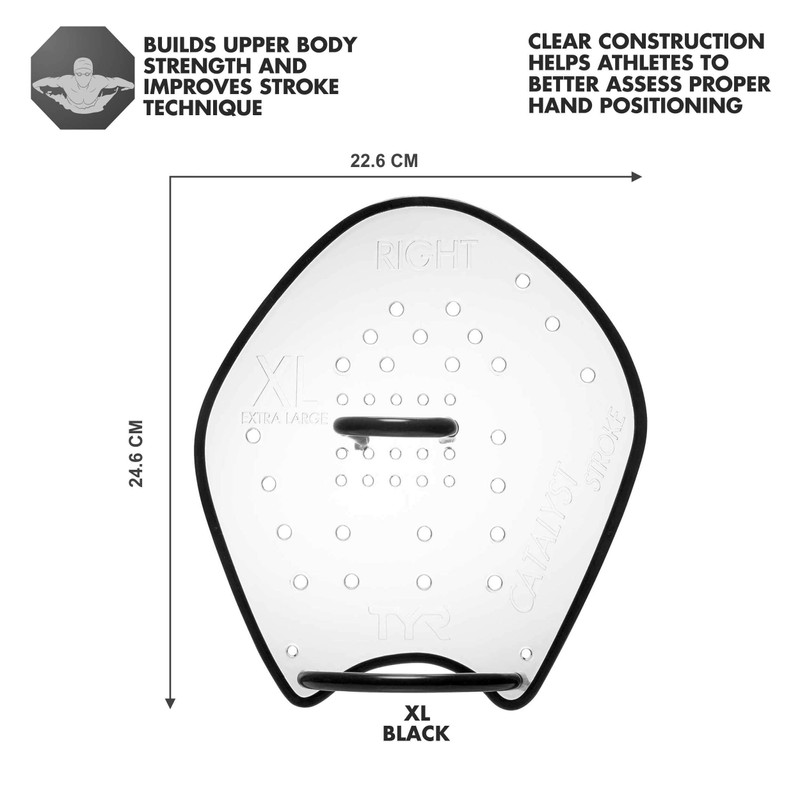 TYR Other Catalyst Stroke Training Paddles XS Sporting Goods, Red