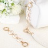 Tmtains 2Pcs Gold & White Purse Extender Chain - Moon