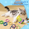 AKAIXI Cat Toys 24 PCS, Rubber Cat Chew Toy, Interactive