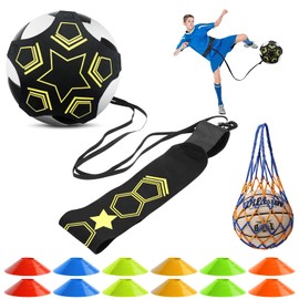 cersaty® Football Training Accessories, 5 Claw Football Training with 12 Marking Cones and 1 Ball Bag for Solo Training, Football, Volleyball