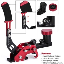 Tucool racing Hydraulic Drift Handbrake Gear Lever W/ Oil Tank Hydro E-Brake Rally 3/4 Brake