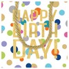 Caspari Happy Birthday Confetti Small Square Gift Bag - 1