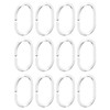 iDesign Basic Shower Curtain Rings Shower Curtain Holder 4.14 x