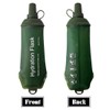 ZESION Green Soft Flask, TPU Foldable Running Hydration Flask, for