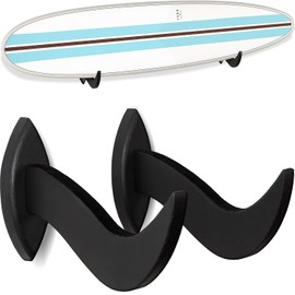 Hang 11 Surfboard Wall Mount - Stylish Wooden Rack for Display