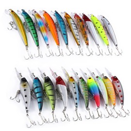 Trayosin Wobbler Lures Set of 20 for Blinker Wobbler Pike Trout Fishing Bait