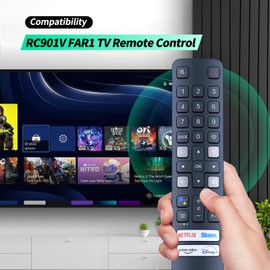 RC901V FAR1 IR(No Voice) Remote Control for TCL QLED 4K TV C725 50C725 55C725 65C725 75C725 C727 55C727 65C727 75C727 C825 55C825 65C825 75C825 85C825 C735 98C735 P725 43P725 50P725 55P725 65P725