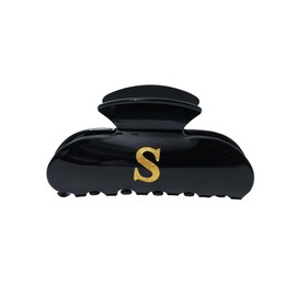 WELROG Acrylic Letter Hair Clips For Women Name Bandana Hair Claw Clips Black