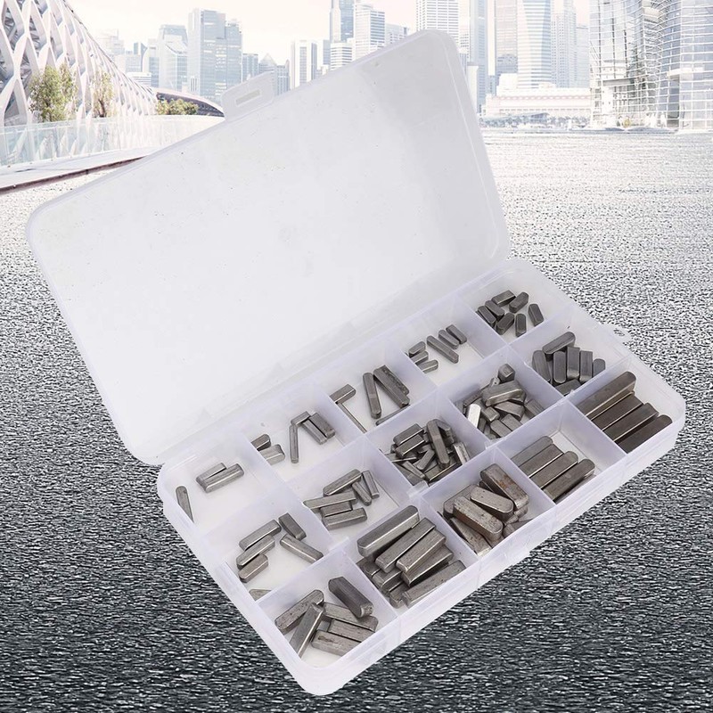 Parallel Drive Shaft Key, 140 Pcs Round Ended Feather Key