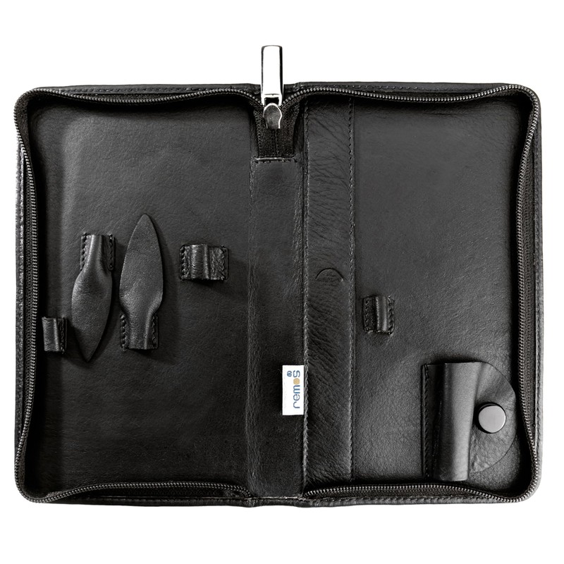 Remos Nail Case Empty Genuine Leather for Filling with 7