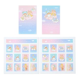 Sanrio Design Sticker Little Twin Stars Kikirara LITTLE TWIN STARS 015555 Sankrio 015555 Twin Stars 4.3 x 0.04 inches (11 x 10.6 x 0.1 cm) Little Twin Stars Fluffy Fancy Design Series Character