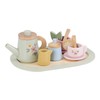 Little Dutch Wooden Tea Set for Children 12 Pieces Mint