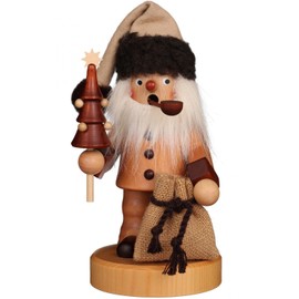 Räuchermännchen Weihnachtsmann natur - 20,0cm - Original Erzgebirge Räuchermann - Christian Ulbricht