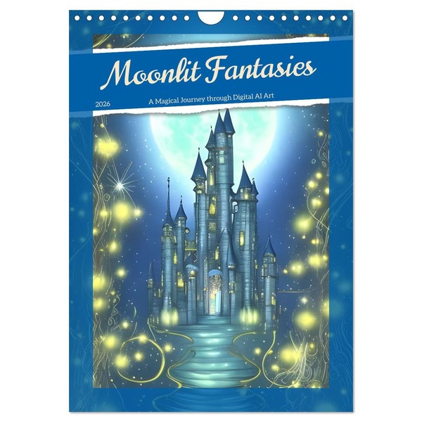 Moonlit Fantasies (Wall Calendar 2026 DIN A4 Portrait), CALVENDO 12