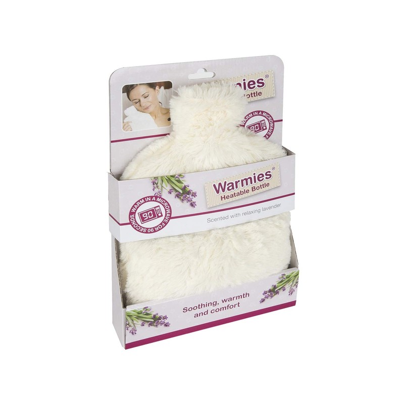 Intelex Warmies Cozy Body Bottle Faux Fur Lavender Scented Microwavable