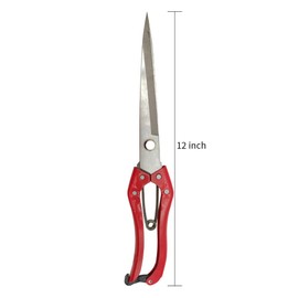 Manual Sheep Shears,Stainless Steel with Non-Slip Handle Sheep Shears Wool Trimming Scissors for Sheep Rabbits Horse and Garden Pruning