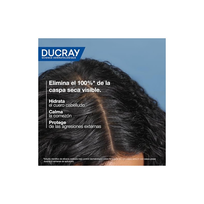 DUCRAY Kelual Squanorm Shampoo Tratante, Para Caspa Seca, 200 ml