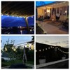ShineU - Cadena de luces solares impermeables para exteriores, 30