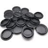 JOMIANK 20PS Round Soffit Vents, 53mm/2'' Black Stainless Steel Circular