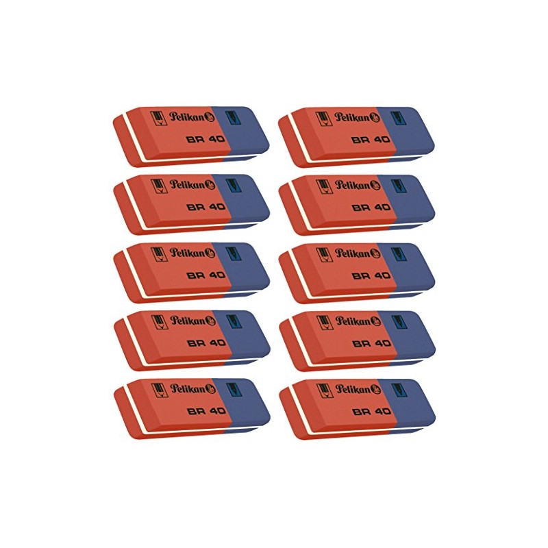 Pelikan BR40 Eraser Rubber, blue / red