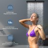 Hibbent Self-Cleaning Rain Shower (30 x 20 cm Square), Matt