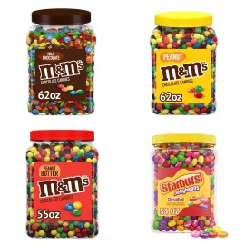 M & M BULK M&M Candy Or Jelly Beans - M&M Peanut Milk Chocolate 62oz