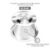 Hanlomele Pour Over Coffee Dripper, Paperless Reusable Coffee Filter, Pour