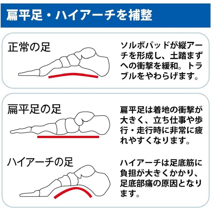 Sorbo Tateo Arch Supporter for Arch Thin 63297 (L(25-27.5cm))