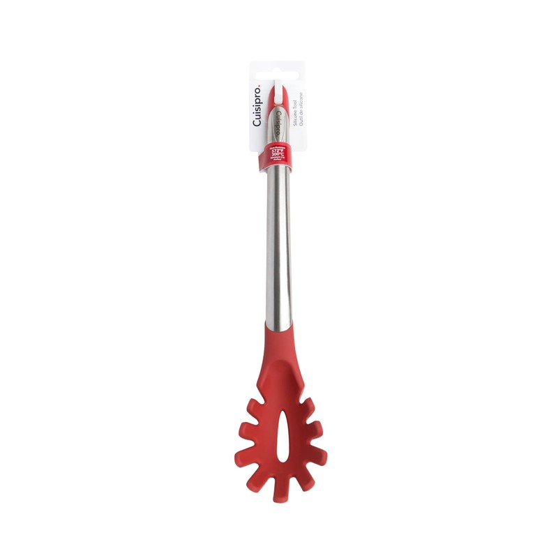 Cuisipro Silicone Spaghetti Server, 12.25-Inch, Red, Red (7112512L)