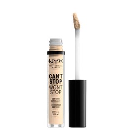 NYX Professional Makeup Can't Stop Won't Stop Contour Concealer - wasserfester flÃ¼ssiger Abdeckstift, Kaschieren & Highlighten, 3, 5 ml, Pale 01