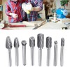 8PCS Set Stone Carving Set Tungsten Steel Rotary Polishing Rotary
