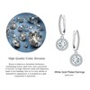 KristLand Women's Elegant Earrings with Cubic Zirconia Shape Earrings with