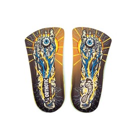 Remind Insoles 3/4 Orthotic | Reflexology | Shoe Inserts for Mid-High Arch Support | Skateboarding & Snowboarding | Walking, Hiking, Running | Lightweight Comfort | Mens Size 9-9.5