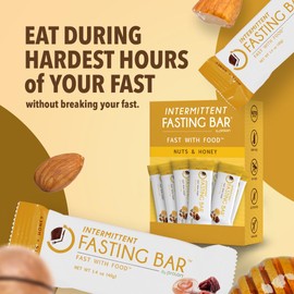 Prolon Fasting Bars | 6g Protein, 8g Fiber | Keto-Friendly, Gluten-Free, Dairy-Free, Plant-Based | Nutrition for Intermittent Fasting | Formulated to Not Break Your Fast | Nuts & Honey (24 Count)