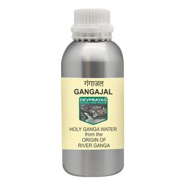 Devprayag Gangajal Holy Ganga Water from The Origin or Beginning of River Ganga at Devprayag in Aluminium Bottle 630ml (21 oz)