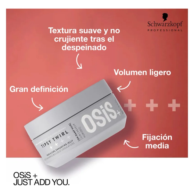Osis Tipsy Twirl Gelatina Para Peinar Rizos Y Ondas 300