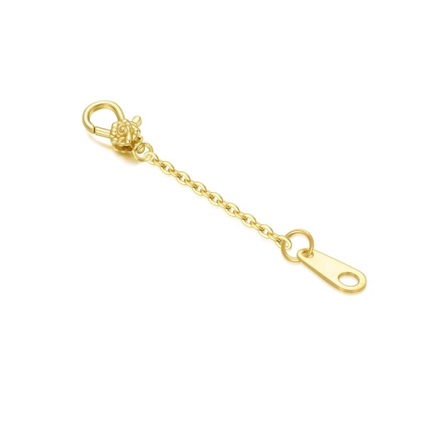14K Gold 1"/2"/3" Necklace Bracelet Extender Chain, Necklace Extender Gold