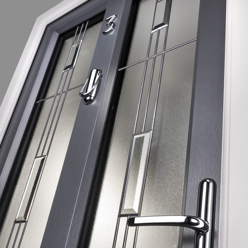 Ultion Sweet Chrome Door Numbers '4' - 3.5inch height -