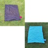 2PCS Mini Pocket Picnic Blanket Red + Blue Durable Lightweight